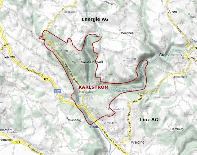 Lageplan Kraftwerke